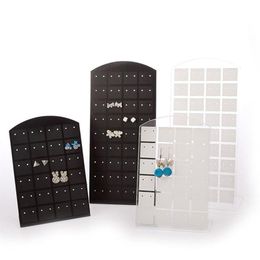 Fashion Plastic 1 Set 10 Pieces 48 72 Holes Earring Holder Jewellery Display Ear Stud Rack Earrings Organiser Holder Jewellery Stand241I