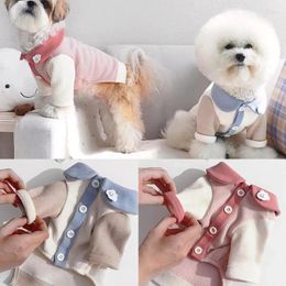 Dog Apparel Bottoming Shirt Pet Teddy Puppy Clothes Cat Bomei Autumn And Winter Solid Colour Knitted Sweater