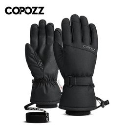 COPOZZ Men Women Ski Gloves Ultralight Waterproof Winter Warm Snowboard Motorcycle Riding Snow Windproof 231228