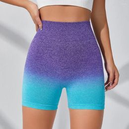 Active Shorts Gradient Seamless Tights Short Leggings Yoga Running Cycling