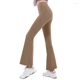 Active Pants Women's Flare Yoga High Waisted Elastic Running Fitness Training Workout Stretch Leggings Flared