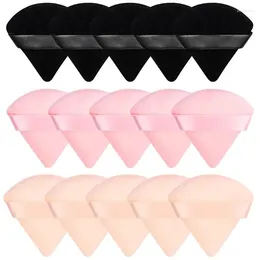 Makeup Sponges 15Pcs Wholesale Triangle Powder Puff Mini Face Make Up Sponge Cosmetics Soft Cotton Washable Velvet Beauty