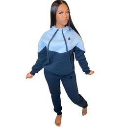 New Plus Size Two Piece woman Tracksuits Set Top and Pants Women Clothes Casual 2pcs Outfit Sports Suit jogging suits Sweatsuits Jumpsuits 121