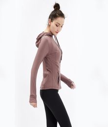 Ladies Sports Fitness Running Jacket Quick Dry Casual Cardigan Hooded Yoga Jacket Sports Wear for Women Gym Workout Shirts9300457