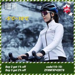 Racing Jackets Lameda Women Biker Jacket Cut Wind For Cycling Waterproof Fleece Jersey Warm Riding Long-sleeved Windbreaker