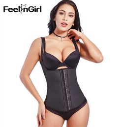 Feelingirl Corsets Women Cincher Corset Strap Latex Waist Trainer Girdles Belt Vest Slimming Shapewear J1907014995208