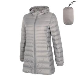 Parkas Matt Fabric 5xl 6xl Plus Long Down Jacket Women Winter Ultra Light Down Jacket Women with Hooded Down Coat Female Big Size Coats