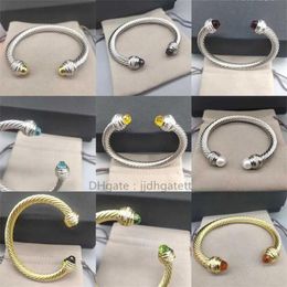 Bangle Head bracelets Separation luxury bangle Round designer Jewellery Bracelet woman charm Colour bracelet women 7mm in Sterling Silver w