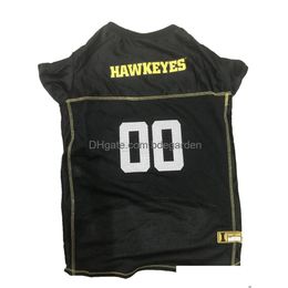 Dog Apparel American Football Jackets Rugby Sports Sublimation Dogs Clothe Print Plain T-Shirt Ventilation Spring Summer Vests For Dh7Cg