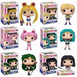 Action Toy Figures Huiya01 Sailor Moon Figure Ornament Models Collectible Toys For Gift Q05228539122 Drop Delivery Gifts Dho1J