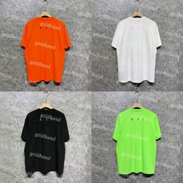 Fashion Solid Colour Tshirt Mens Womens Oversize Polos Casual Crew Neck Tees Brand Letter Logo Shirts