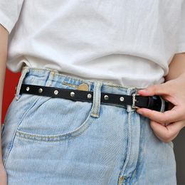 Belts Arrival Women Waist Belt Hollow Rivets PU Leather Strap For Womens Slim Waistband Classic Woman Apparel Accessories