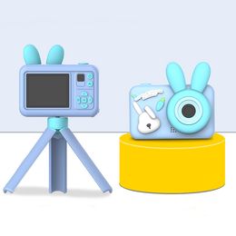 2.0 Inch 9600W HD Pixels Digital Cameras For Kids Gift Toy Cute Cartoon Rabbit Shape Children's Camera With Stand