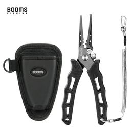 Accessories Booms Fishing F07 Stainless Steel Fish Fishing Plier Scissor Fishing Crimping Pliers with Lanyard and Sheath