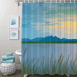 Blankets Wooden Barn Door Shower Curtain Set Horse In Stable Bathroom Curtains Polyester Fabric Waterproof Bath Decor