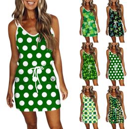 Casual Dresses Beach For Women Trendy Striped Sleeveless Strap Sundress 2023 Boho Flowy Dress With Pockets