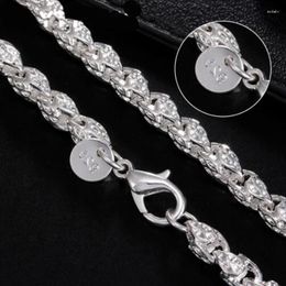 Chains 925 Sterling Silver 20/24 Inch 5MM Dragon Head Chain Necklace For Woman Man Party Fashion Wedding Jewellery Gift