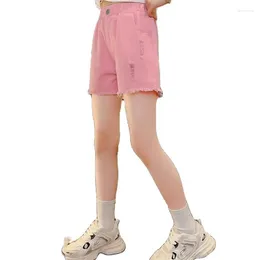 Trousers Girls Summer Short Solid Colour Pants For Casual Style Children Teenage Kids Clothing