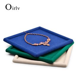 Bracelets Oir Jewellery Tray Veet Ring Necklace Display Stand Green&blue Jewellery Organiser Tray Bracelet Display Holder
