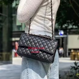 10A highest quality Luxury goods shoulder bag designer bags 25.5cm woman caviar leather lambskin cross body bag fashion High-End chain bagss lady purse With box