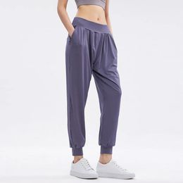 Outfit Moisture Wicking High Waist Fiess Joggers Yoga Pants Women Stretchy Running Workout Sport Trousers Loose Breathable Sweatpants