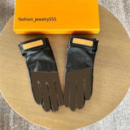 Gloves Five Fingers Gloves Five Fingers Gloves Classic Clover Splicing Pattern Gloves Unisex Leather Mittens Men Women Outdoor Gloves Dri