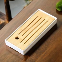 Teaware Sets Bamboo Tea Tray Rectangular Set Drain Serving Filter For Small