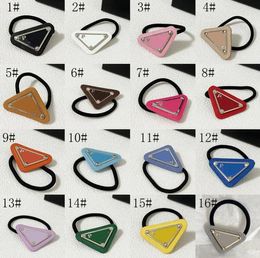 Bands Brand Triangle Mark Letter Hair Rubber Bands Hairband Fashion Women Designer Pony Tails Holder Elastic Headbands Headwrap Girl Spo