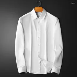 Men's Casual Shirts Formal Shirt Stand Collar Luxury For Men Clothing High Quality Camisa Masculina Slim Fit Mens Dress