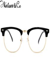 Fashion Sunglasses Frames Half Frame Eyeglasses Design Clear Lens Semi Rimless Woman Men Reading Glass Computer Eye Glasses 2021 N7128027