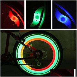 Decorative Lights Led Bike Bicycle Spoke Light Accessories Waterproof Flash Lamp Bright Bb Cycling Wheel Tyre Lighting 4 Colours Drop Dhf4Q