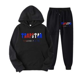 Men's Tracksuits Trainingspak Trapstar Merk Gedrukt Sportkleding Mannen 16 Kleuren Warm Twee Stukken Set Losse Hoodie Sweatshirt Broek Capu 221124 WIA1