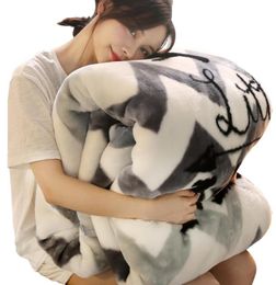 Cartoon Style winter thicken blanket 200x230cm 45kg thick raschel blanket warm keeping double layer Various Styles8507047