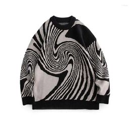 Men's Sweaters Autumn Winter Korean Fashion Loose Casual Men And Women Ugly Retro Round Neck Long Sleeved Vintage Couple Pullovers