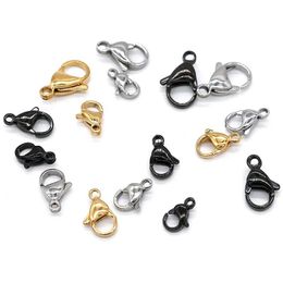 Bracelets 100pcs 304 Stainless Steel Lobster Clasp Connectors for Necklace&bracelet Chain Diy Fashion Jewellery Findings