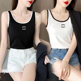 Women's Tank Top T-shirt Sexy Off Shoulder Casual Luxury Designer Top Printed Logo Sleeves Off Back Top