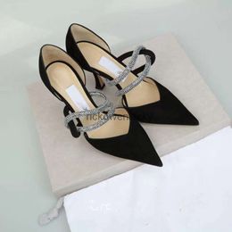 JC Jimmynessity Choo Glitter Pointed high quality Leather Pumps Shoes shoes Toe Party Wedding Bridals Shoes Elegant Women Open Sides High Heels Eu35-42