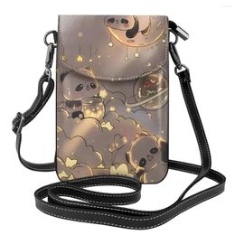 Evening Bags Panda Animal Shoulder Bag Cartoon Fashion Reusable Women Christmas Gift Leather Office Female Purse