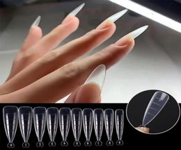 100Pcs Quick Building Mould Tips Nail Dual Forms Finger Extension Art UV Builder Easy Find Tool False Nails5257734