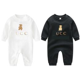 Rompers Baby Born Clothes Long Sleeve Cotton Designer Romper Infant Clothing Boys Girls Jumpsuits Drop Delivery Kids Maternity Dhyxd