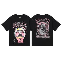 Designer Hellstar mens t shirt Men Plus Tees Rapper Wash Heavy Craft Unisex Short Sleeve Tshirts Tops High Street Retro Women T-shirt US S-XL 6DXT