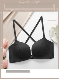 Bras Front Button Underwear For Women Gather Small Breasts Summer Thin No Underwire Large U-Shape Seamless Bra Er Set Drop Delivery Ot8O5