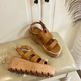 summer womens sandal famous designer woman sandale femme luxury slippers sliders leather platform 7cm sandles sandalias adjustable strap