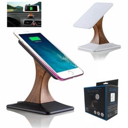 Chargers Qi Wireless Charging Display Stand for iphone X 8 for Samsung Galaxy S8 S7 Note 8 Rotating Mobile Phone Wireless Charger Holder