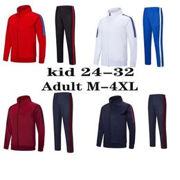 Jackets Autumn Winter Football Tracksuits Men Kids Long Sleeve Soccer Jerseys Children Outdoor Running Training Suit Sportswear Jacket