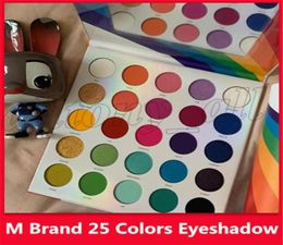 Newest M Brand 25 Colours Eye Shadow Palette Matte Shimmer Makeup Eyeshadow Palettes Make Life Colourful 25L Eye Shadow Palette Cosm6733040