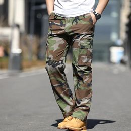 Pants Mege Camouflage Summer Tactical Cargo Pants Military Wide Leg Work Clothing Casual Streetwear Quick Dry Outdoor Combat Trousers