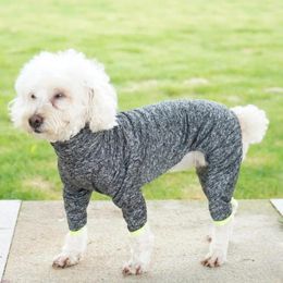 Dog Apparel Sweater With Elbow Pads Warm Cozy Winter Clothes For Big Dogs Full Wrap Easy To Wear Pullover Design