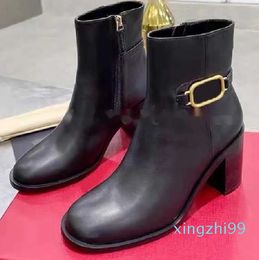 Designer Boots Ankle Boot martin booties womens shoes chelsea Motorcycle Riding Woman Martin Boots With box