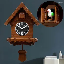 Wall Clocks Cuckoo Children's Alarm Clock Hourly Time Bird European Style